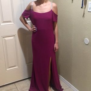 Jump Magenta Dress with Jeweled Straps Size 13/14